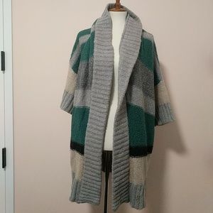 Oversized sweater wrap
